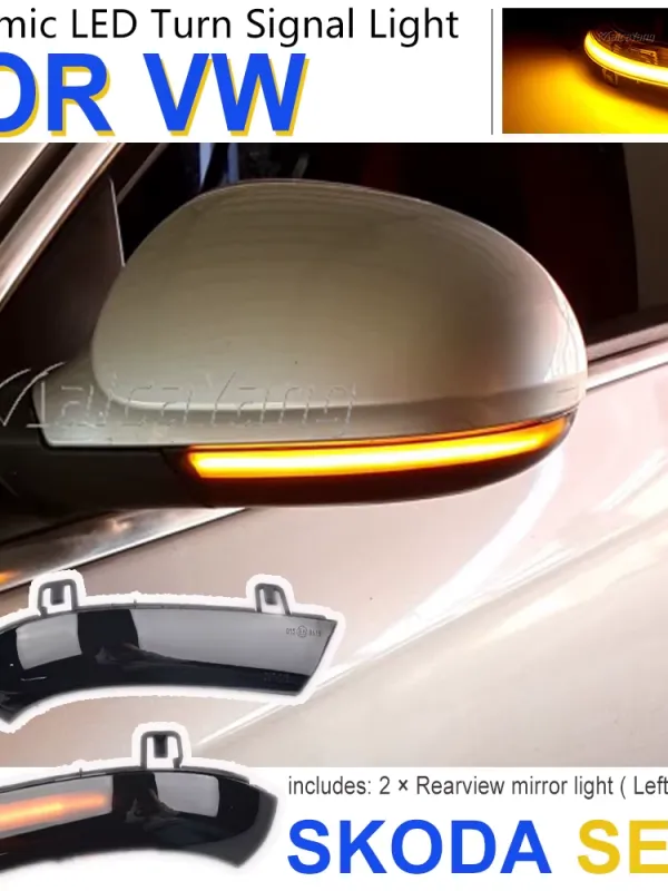 Product (Golf 5 / Jetta MK5 / Passat B6) LED Dynamic Flow Turn Signals Blinker Light Image