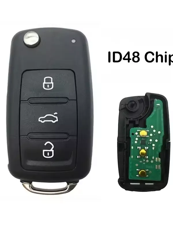 Product 48-Chip 434/315MHz Remote Car Key 5K0837202AD – VW Golf Tiguan Polo Passat CC Jetta Beetle SEAT & Skoda Image