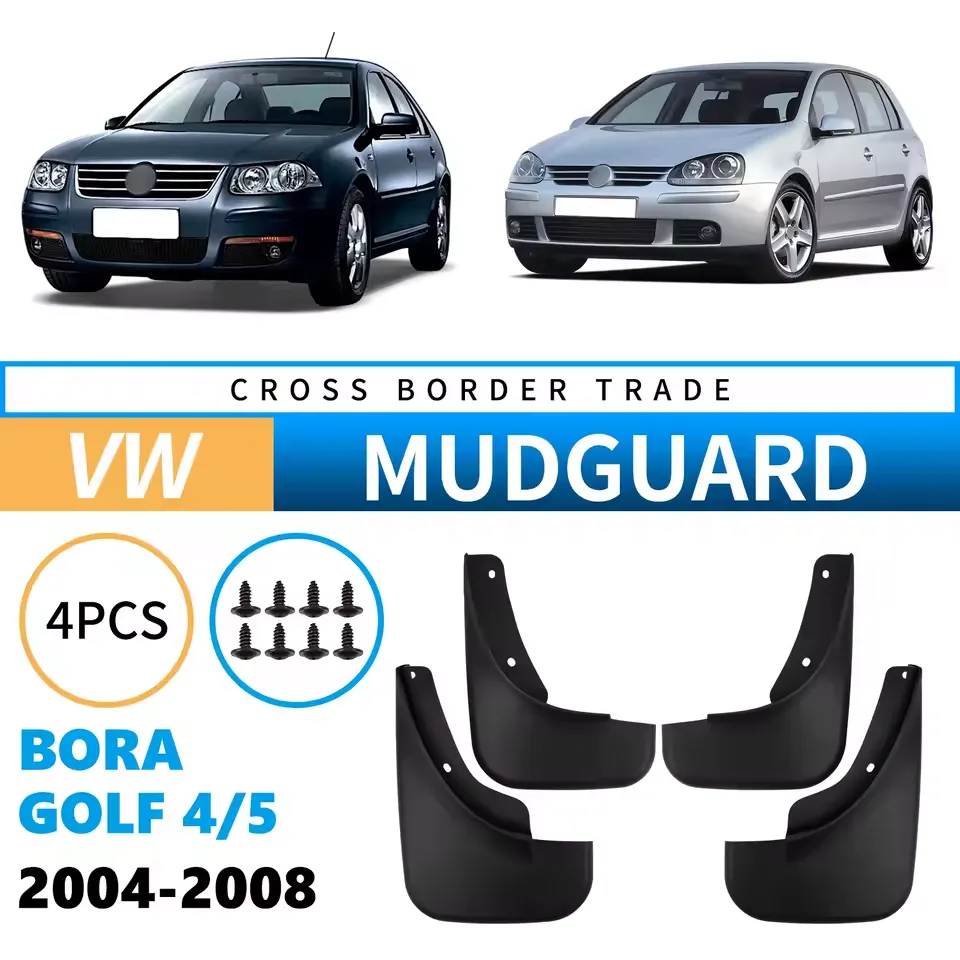 4-Piece Mud Flaps Splash Guards Set – VW Golf MK4 & MK5 (2002–2009)