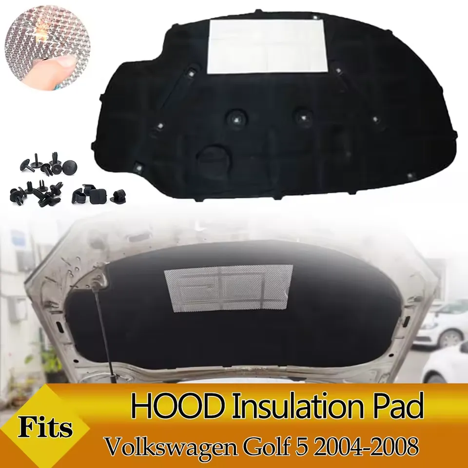 Front Engine Hood Insulation Pad – VW Golf MK5 (2004–2008) Sound & Heat Proof