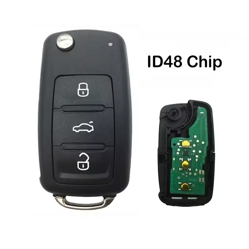 48-Chip 434/315MHz Remote Car Key 5K0837202AD – VW Golf Tiguan Polo Passat CC Jetta Beetle SEAT & Skoda