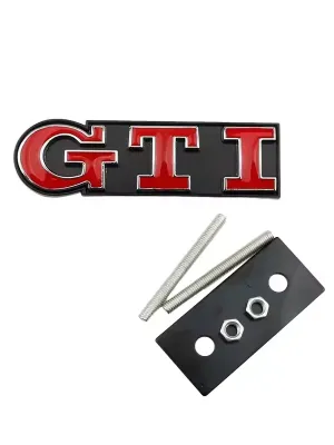 Metal GTI Front Grille Emblem Badge – VW Golf 4 5 6 7 8 Passat Jetta Polo Touareg Touran