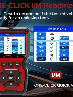 Universal V519 Professional OBD2 Scanner USB-Powered Automotive Diagnostic Tool with Real-Time Data Stream, Code Reader & Engine Fault Code Reset