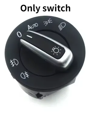 Chrome Auto Headlight Switch 5ND941431B for VW Golf MK5 MK6 Passat B6 B7 CC Touran Caddy Tiguan