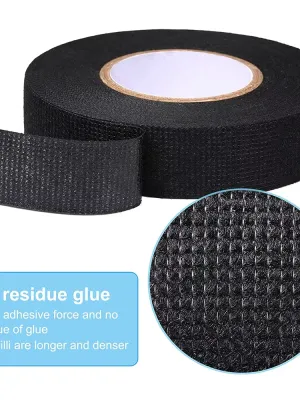 Universal High Temperature Wire Harness Wrapping Tape Self-Adhesive Automotive Wiring Harness Fabric Tape for Car Noise Damping 15M/25M