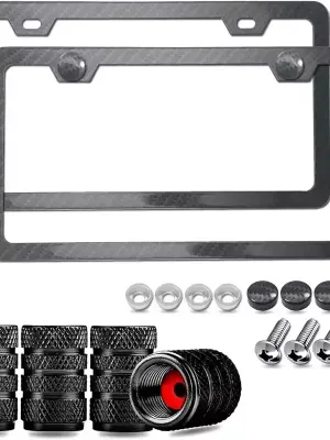 VW Carbon Fiber License Plate Frame