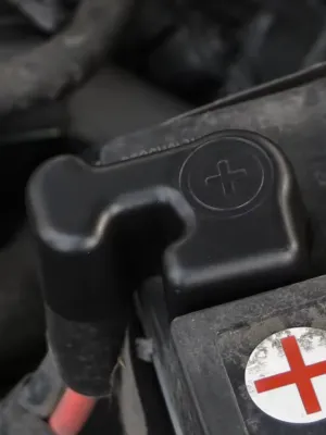 ABS Engine Battery Positive Negative Terminal Cover Cap for VW Golf MK5 MK6 MK7