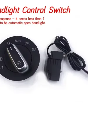 Chrome Auto Headlight Switch 5ND941431B for VW Golf MK5 MK6 Passat B6 B7 CC Touran Caddy Tiguan