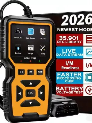 Universal V519 Professional OBD2 Scanner USB-Powered Automotive Diagnostic Tool with Real-Time Data Stream, Code Reader & Engine Fault Code Reset