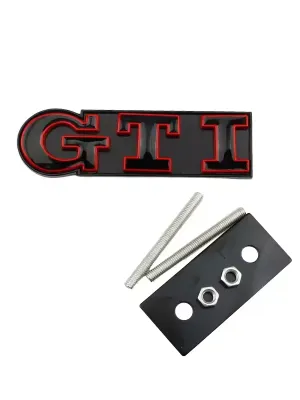 Metal GTI Front Grille Emblem Badge – VW Golf 4 5 6 7 8 Passat Jetta Polo Touareg Touran