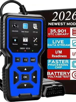 Universal V519 Professional OBD2 Scanner USB-Powered Automotive Diagnostic Tool with Real-Time Data Stream, Code Reader & Engine Fault Code Reset
