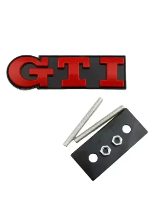 Metal GTI Front Grille Emblem Badge – VW Golf 4 5 6 7 8 Passat Jetta Polo Touareg Touran