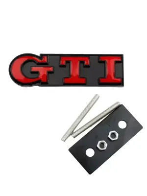 Metal GTI Front Grille Emblem Badge – VW Golf 4 5 6 7 8 Passat Jetta Polo Touareg Touran