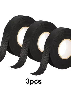 Universal High Temperature Wire Harness Wrapping Tape Self-Adhesive Automotive Wiring Harness Fabric Tape for Car Noise Damping 15M/25M