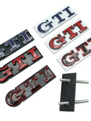 Metal GTI Front Grille Emblem Badge – VW Golf 4 5 6 7 8 Passat Jetta Polo Touareg Touran