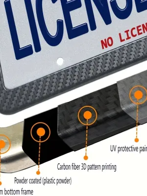 VW Carbon Fiber License Plate Frame