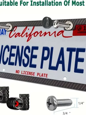 VW Carbon Fiber License Plate Frame