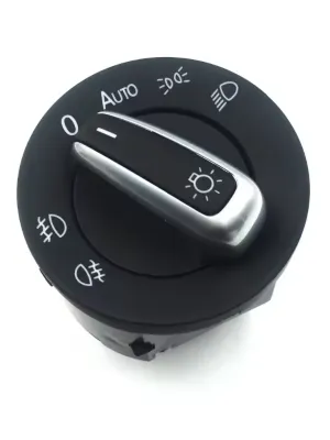 Chrome Auto Headlight Switch 5ND941431B for VW Golf MK5 MK6 Passat B6 B7 CC Touran Caddy Tiguan