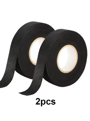 Universal High Temperature Wire Harness Wrapping Tape Self-Adhesive Automotive Wiring Harness Fabric Tape for Car Noise Damping 15M/25M