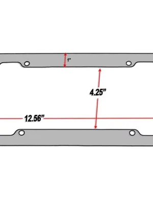 VW Carbon Fiber License Plate Frame